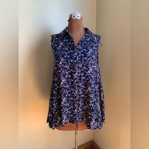 Umgee layered blouse floral tunic